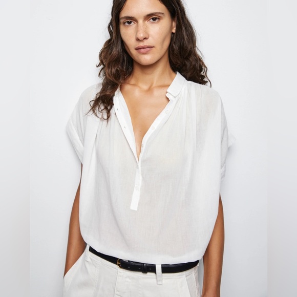 Nili Lotan Normandy Blouse in Ivory - Picture 3 of 7